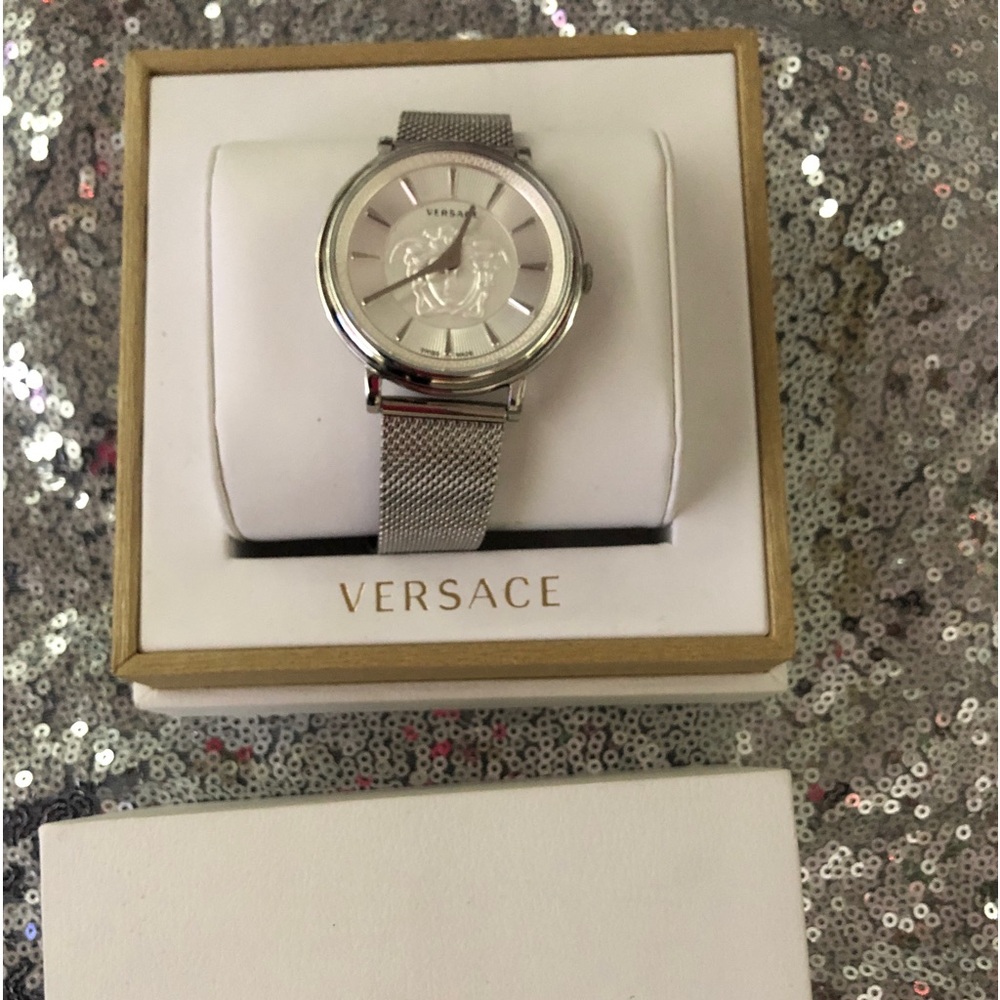 Versace Women’s Stainless Steel Mesh Watch